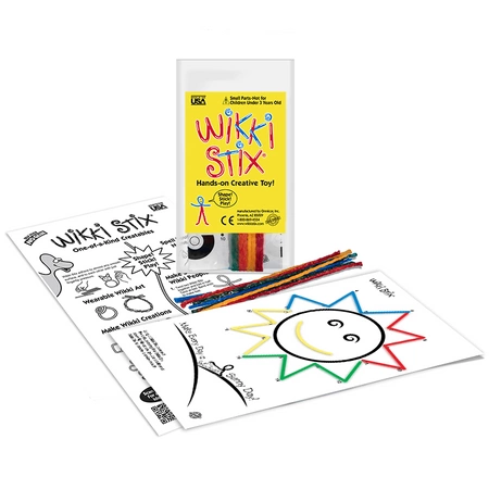 Woskowe sznureczki Wikki Stix - Zestaw Start - połącz kropki 12 szt