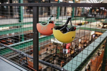 SCOOTANDRIDE Kask S-M dla dzieci 3+ Lemon