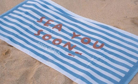 Little Dutch Ręcznik plażowy Ocean Sea Life Ocean Blue