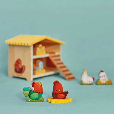 Drewniany domek Farma Mój pierwszy kurnik 18 m+, Janod