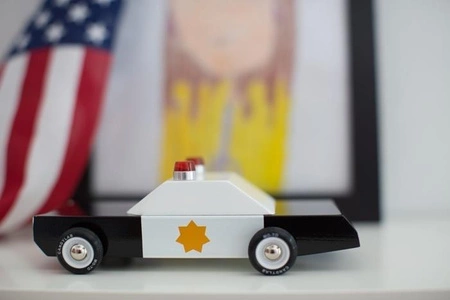 Candylab Samochód Drewniany Police Cruiser