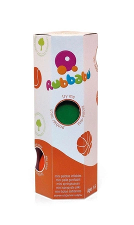Rubbabu Zestaw 3 małych sensorycznych piłek