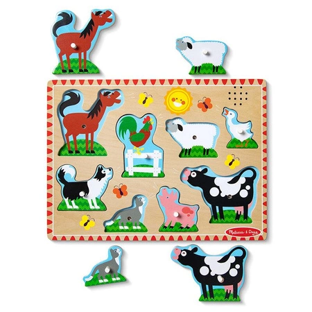Zwierzęta z farmy 50204 Melissa & Doug, układanki dla dzieci