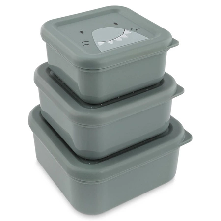 Zestaw pojemników na przekąski 3 szt. – Rekin Trixie Baby