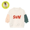 Lassig Bluza z bawełny organicznej GOTS Little Gang Sun milky 7-12 m-cy