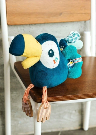 LILLIPUTIENS Przytulanka aktywizująca wielofunkcyjna Tukan Pablo 9 m+