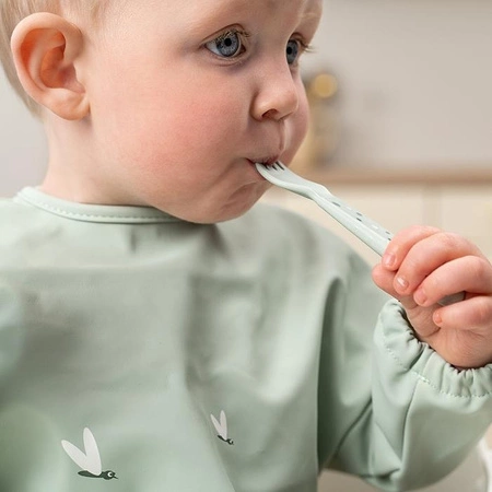 Done by Deer Sztućce dla Dziecka Foodie Happy Dots Green