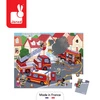 Puzzle w walizce Strażacy 24 elementy 3+ Made in France, Janod