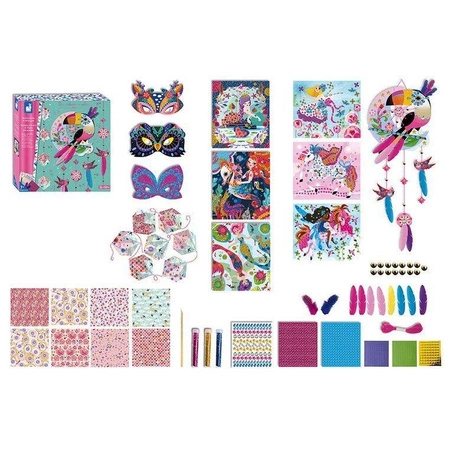 Multizestaw kreatywny 11 dekoracji Tukan 7+, Janod