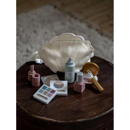 Drewniany pas wizażystki, akcesoria do makijażu Jabadabado