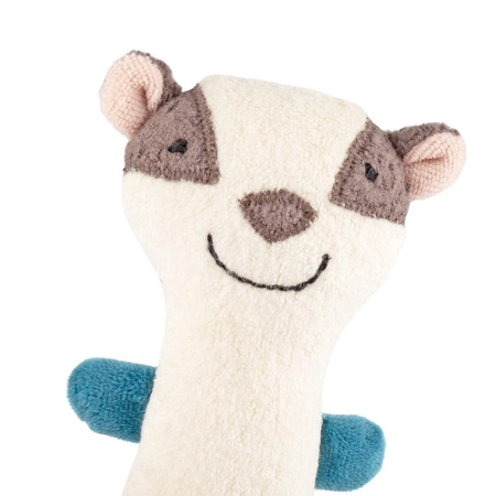 Pierwsza przytulanka Borsuk grzechotka dla dzieci maskotka zabawka sigikid