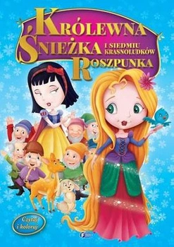 Królewna Śnieżka i siedmiu krasnoludków roszpunka czytaj i koloruj