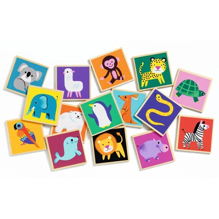 Drewniane memo ZWIERZĄTKA DJ01624