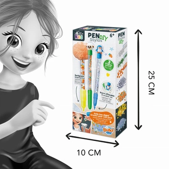 Zestaw DIY - długopisy i mazak ZWIERZĄTKA FK009