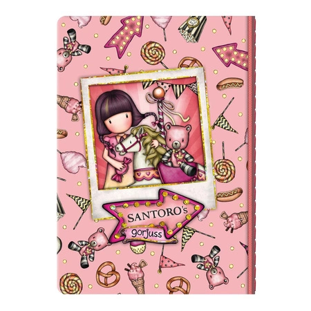 Mały Notes z Naklejkami - Gorjuss - Fairground – Carousel