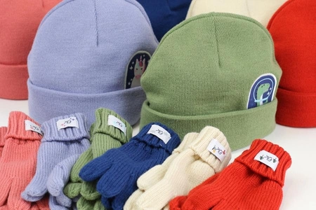 FlapJack Komplet Zimowy dla Dzieci Czapka i Rękawiczki Dinozaur M