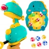 WOOPIE Gra w Rzutki Pistolet Dinozaur na Kulki Rzepy Tarcza Punkty Strzelanie