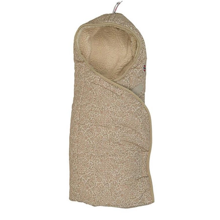 Lodger Wodoodporny wielofunkcyjny otulacz śpiworek z polarowym wnętrzem jasnobeżowy Folklore Taslon Birch