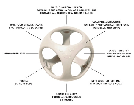 Zabawka kreatywna Oibo 3 pack - Pastel