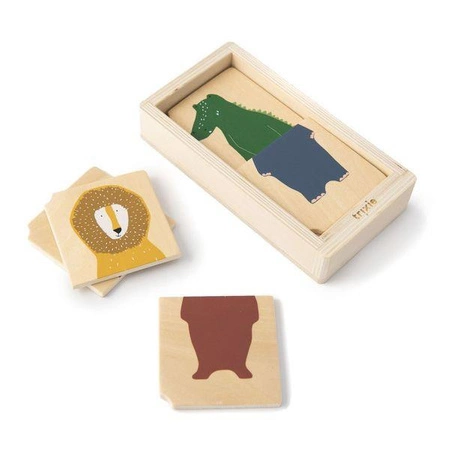 Zwierzęta drewniane puzzle w pudełku - Trixie