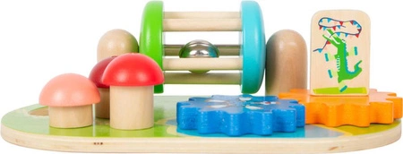 Drewniana mini tablica edukacyjna Park rozrywki 12289-Small Foot, zabawki edukacyjne