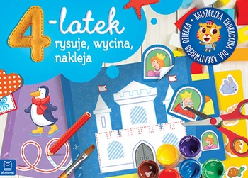4-latek rysuje wycina i nakleja