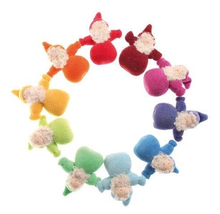 Zestaw Laleczek Krasnoludki, 10 szt., kolorowe, Grimm's