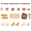 VIGA Drewniana Mini Piekarnia Sklepik Stragan z Wypiekami 16el.