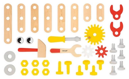 Janod Wózek warsztat magnetyczny z narzędziami Robot Brico ‘Kids 18m+