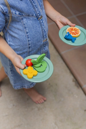 Lekkid, drewniane magnetyczne klocki konstrukcyjne- Jedzenie