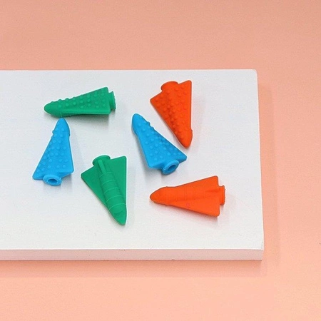 Gryzak terapeutyczny na ołówek 2 szt., niebieski, Jellystone Designs