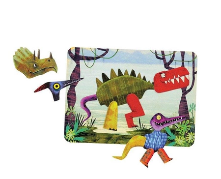 Mudpuppy Magnetyczne konstrukcje Dinozaury 6+