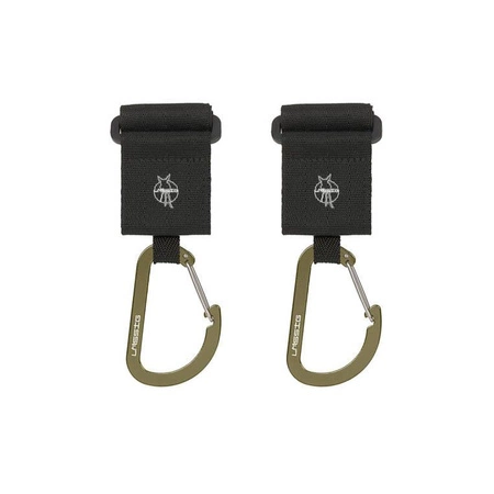 Lassig Casual Label Uniwersalne zaczepy do wózka z karabińczykami 2 szt. black