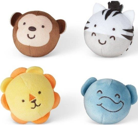 Pluszowe miękkie piłeczki dla niemowląt Przyjaciele z Safari 30733 Melissa and Doug