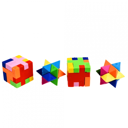 Gumki do ścierania, puzzle 3D, 4 szt. Dziki Niedźwiedź, 3+, Rex London