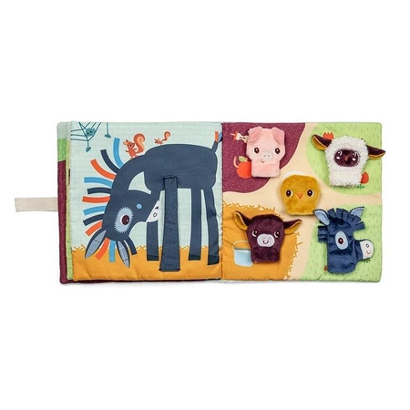 Lilliputiens Książeczka aktywizująca z mini-pacynkami Farma 12 m+