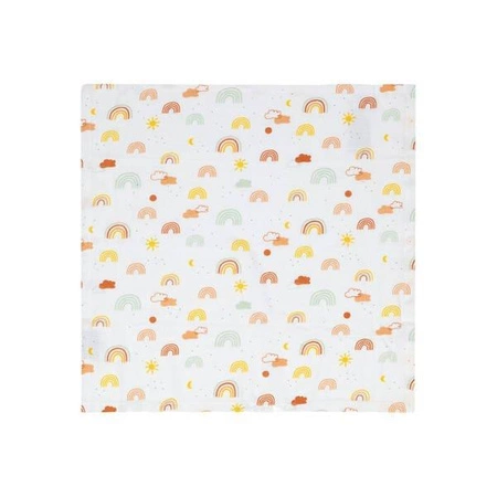 bebe-jou Chusteczki bambusowo-muślinowe 32 x 32cm (3 szt.) Rainbow Sky 305303