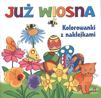 Już wiosna kolorwanki z naklejkami