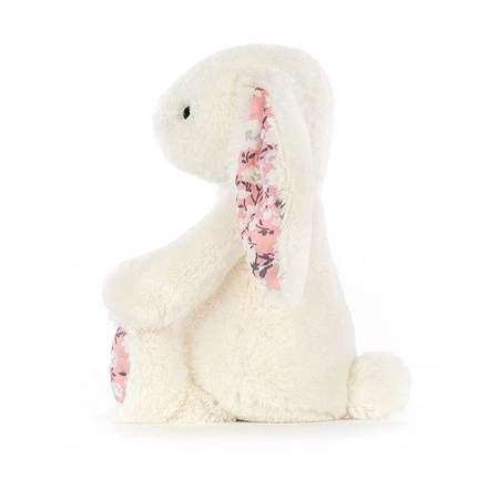 JellyCat - Króliczek Kremowy z Kwiecistymi Uszami 18 cm