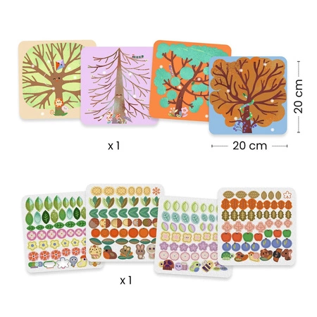 Zest. art. filcowe wyklejanki DRZEWA DJ00089