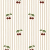 Tapeta Little Cherries on Pink Stripes Dekornik
