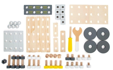 Drewniany zestaw konstrukcyjny Miniwob 11810-SF-Small Foot, majsterkowanie