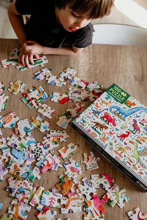 Mudpuppy Puzzle Potężne dinozaury 100 elementów 5+