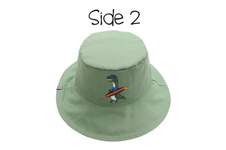 FlapJack Dwustronny Kapelusz do Kolorowania DIY Dinozaur L