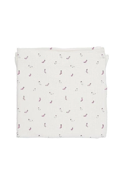 Baby Bites Pieluszka muślinowa 120 x 120 cm Socks White