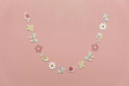 Little Dutch Kartonowa girlanda dekoracyjna Flowers & Butterflies FSC LD4773