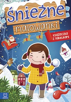 Śnieżne malowanki książeczka z naklejkami