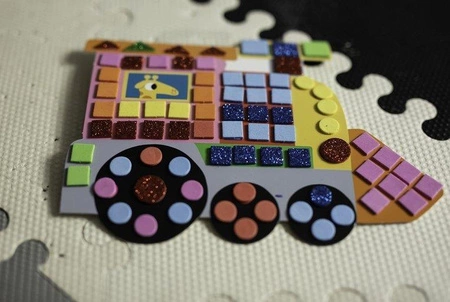 Zestaw kreatywny Mozaika Pojazdy 3+, Janod