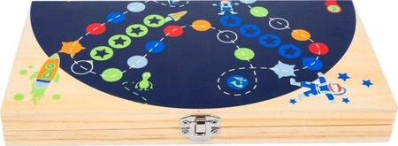 Drewniany chińczyk W kosmosie 11452-Small Foot Design, gry planszowe dla dzieci