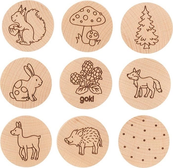 Gra memo Las 56770-Goki Nature, gry pamięciowe drewniane